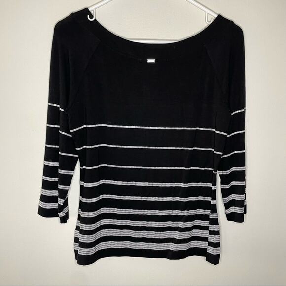 St. John Embellished Stripe Top Size M - Picture 7 of 7